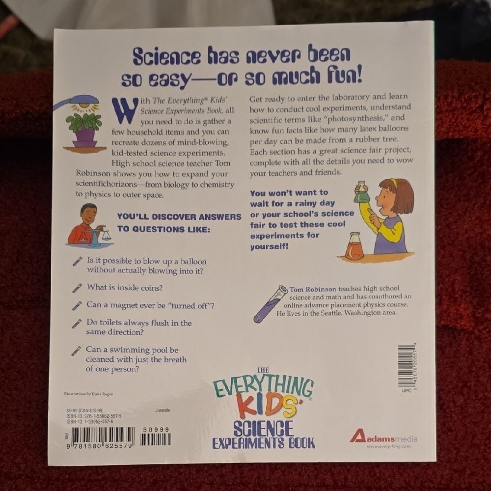 Kids' Science Experiments Book with Colorful Illustrations - Picture 2 of 2